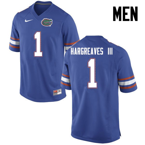 Florida Gators Men #1 Vernon Hargreaves III College Football Jersey Blue